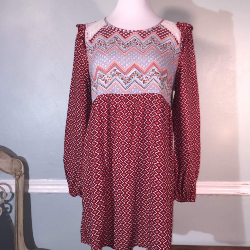 UMGEE Long Sleeve Boho Dress/Top